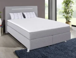 Möbel></noscript>Boxspringbett mit LED-Beleuchtung