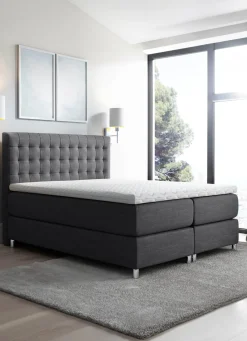 Möbel></noscript>Boxspringbett mit Topper