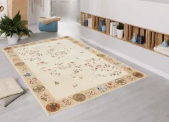 Heimtextilien></noscript>Brücken und Teppiche mit Blumen- und Rankenmotiven