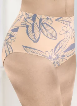 brio lingerie Damenwäsche|Wäsche>Viererpack Slips 2X PUDER-RAUCHBLAU BEDRUCKT, 2X RAUCHBLAU