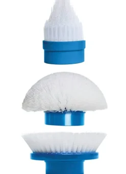 MEDIA SHOP Zubehör|Reinigung>Bürsten, 3er-Set, für die Hurricane Spin Scrubber Reinigungsbürste WEISS