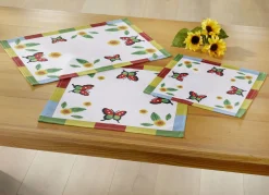 Heimtextilien>Bunte Tisch- und Raumdekoration WEISS-BUNT