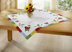 Heimtextilien></noscript>Bunte Tisch- und Raumdekoration WEISS-BUNT