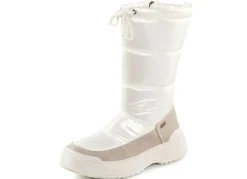 CAPRICE Damenschuhe|Schuhe>Stiefel mit schimmerndem Textilmaterial PERLWEISS-TAUPE