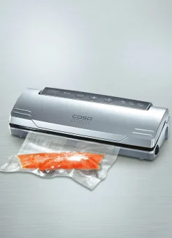 CASO Haushaltshelfer|Elektrische Küchengeräte>Vakuumierer: Bis zu 8x länger frisch durch Vakuum SILBER