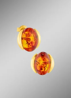 Damen-Edelsteinschmuck>Chicke Ohrstecker mit Bernstein