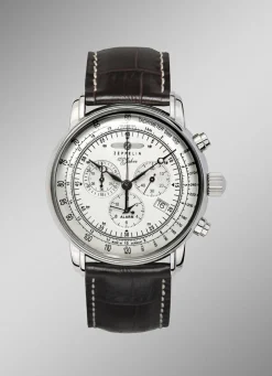 ZEPPELIN Herrenuhren>Chronograph mit Lederband