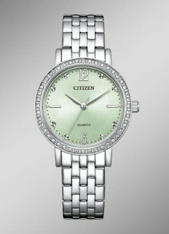 CITIZEN Damenuhren>Quartz-Damenuhr mit Edelstahlbandgehäuse
