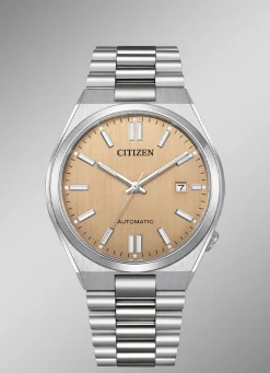 CITIZEN Herrenuhren>Serie NJ015* Automatik-Herrenuhr CHAMPAGNER