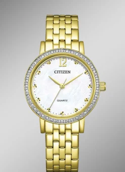 CITIZEN Damenuhren>-Quartz-Damenuhr EL3102-50D