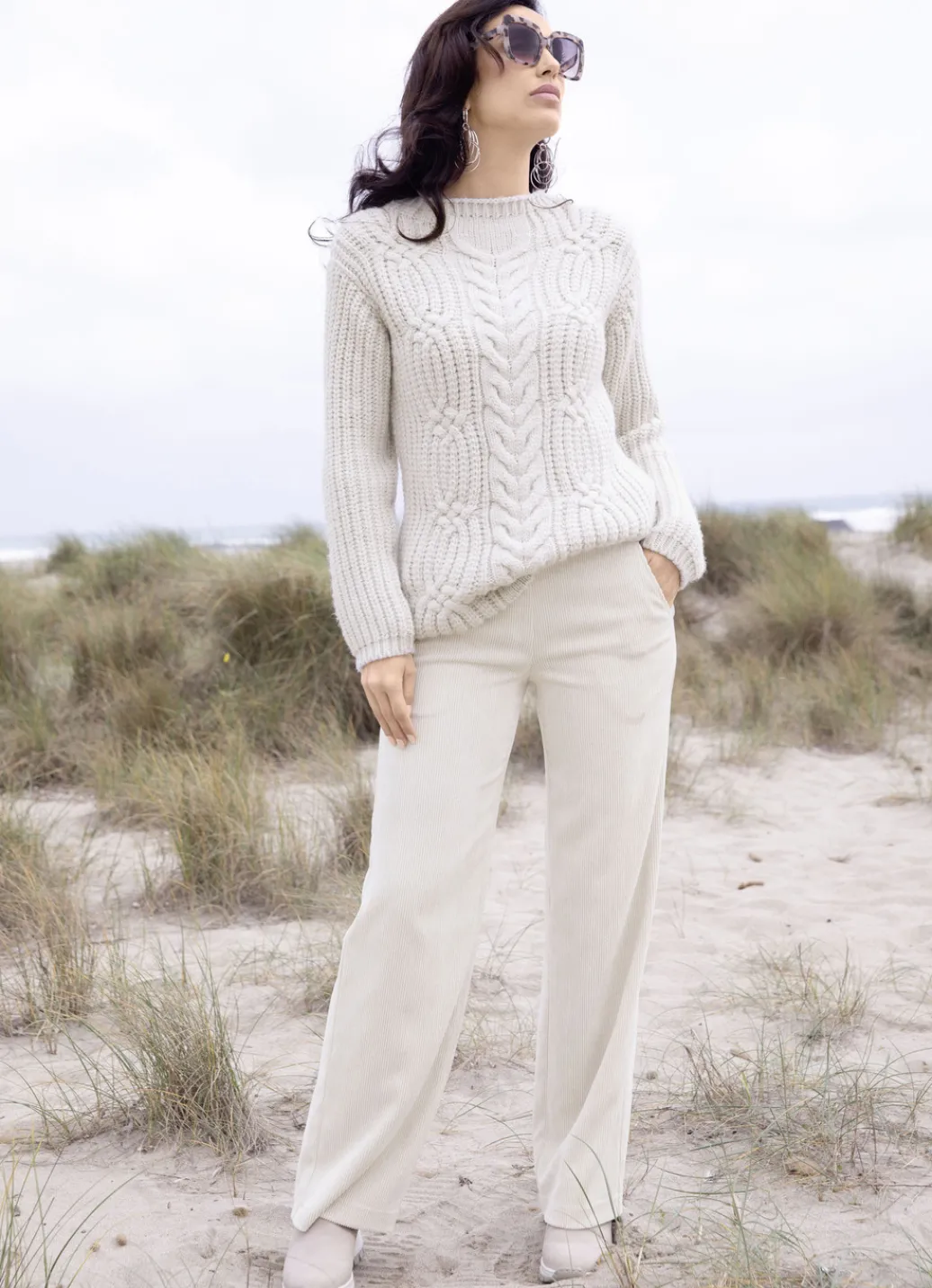 Laura Kent Hosen>Cordhose mit modisch weitem Beinverlauf