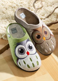 Dekoration|Damenschuhe>Damen-Hausschuh aus echtem Naturwollfilz