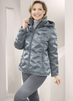 Jacken & Mäntel>Daunenjacke mit abnehmbarer Kapuze