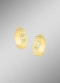 Damen-Goldschmuck>Diamantierte Creolen