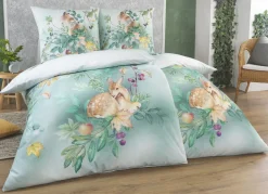ESTELLA Heimtextilien>Digitalbedruckte Bettwäsche-Garnitur von GRÜN