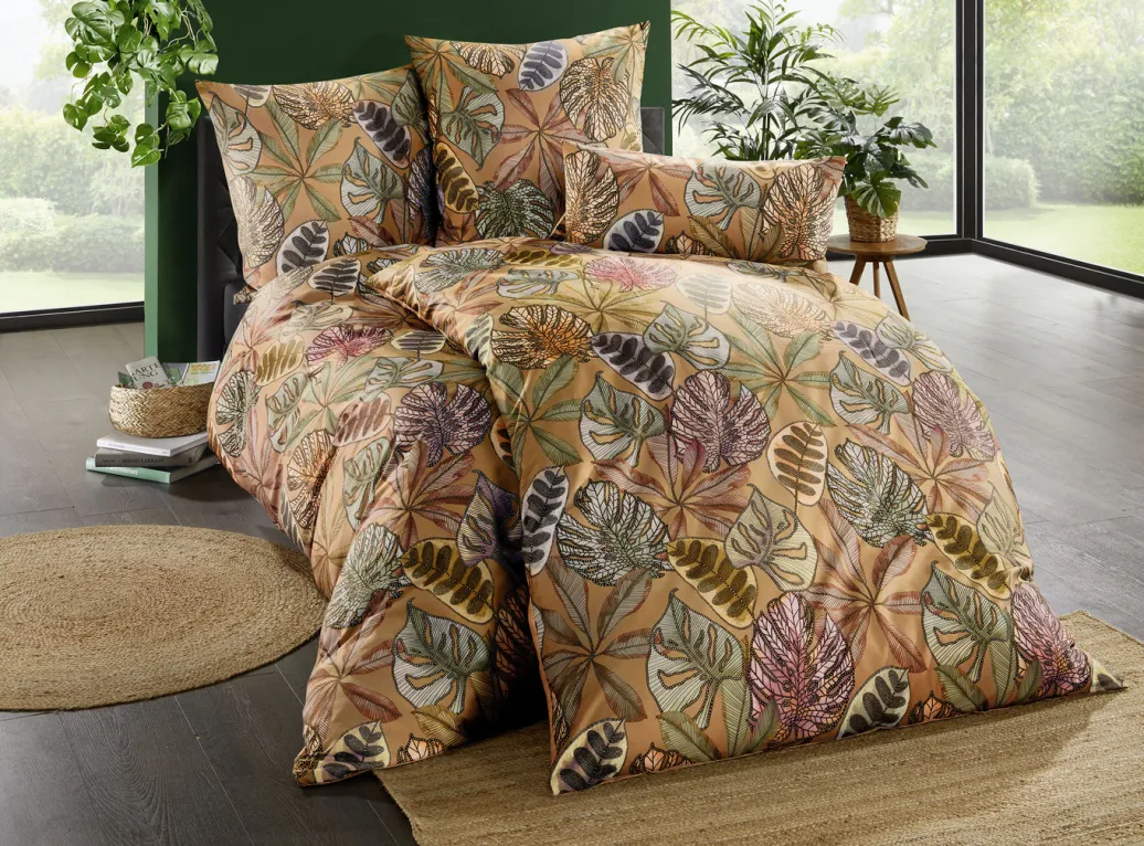 Heimtextilien>Digitalbedruckte Bettwäsche-Garnitur aus 100% Baumwolle