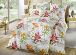 Heimtextilien>Digitalbedruckte Bettwäsche-Garnitur MULTICOLOR