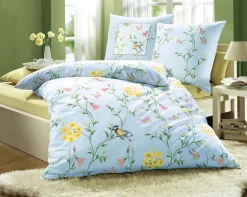 DOBNIG Heimtextilien>Bettwäsche-Garnitur in Biber oder Satin Qualität