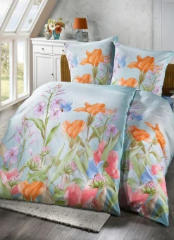 DORMISETTE Heimtextilien>Bettwäsche-Garnitur mit floralen Dessin