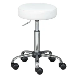 Möbel>Drehhocker mit chromfabenem Gestell