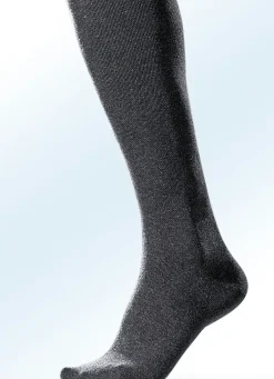 Herrenwäsche|Wäsche>Dreierpack Kniestrümpfe, stützend, uni bunt