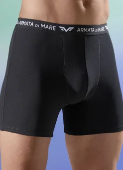 Armata di Mare Herrenwäsche|Wäsche>Dreierpack Pants mit Elastikbund SCHWARZ