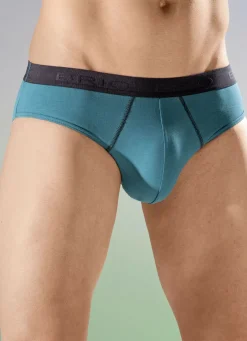 Wäsche|Herrenwäsche>Dreierpack Slips mit Elastikbund 2X PETROL, 1X NAVY