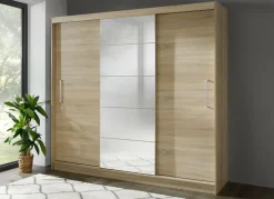 Möbel></noscript>Durchdachter Schwebetürenschrank mit Spiegelfront