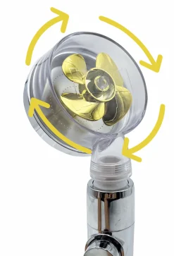 MEDIA SHOP Alltagshilfen|Haushaltshelfer>Duschkopf Aquadon EcoTornado mit genialem Turbinen-Effekt