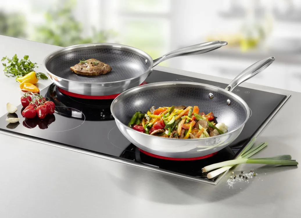 Töpfe & Pfannen>pfannen mit Antihaftbeschichtung EDELSTAHL