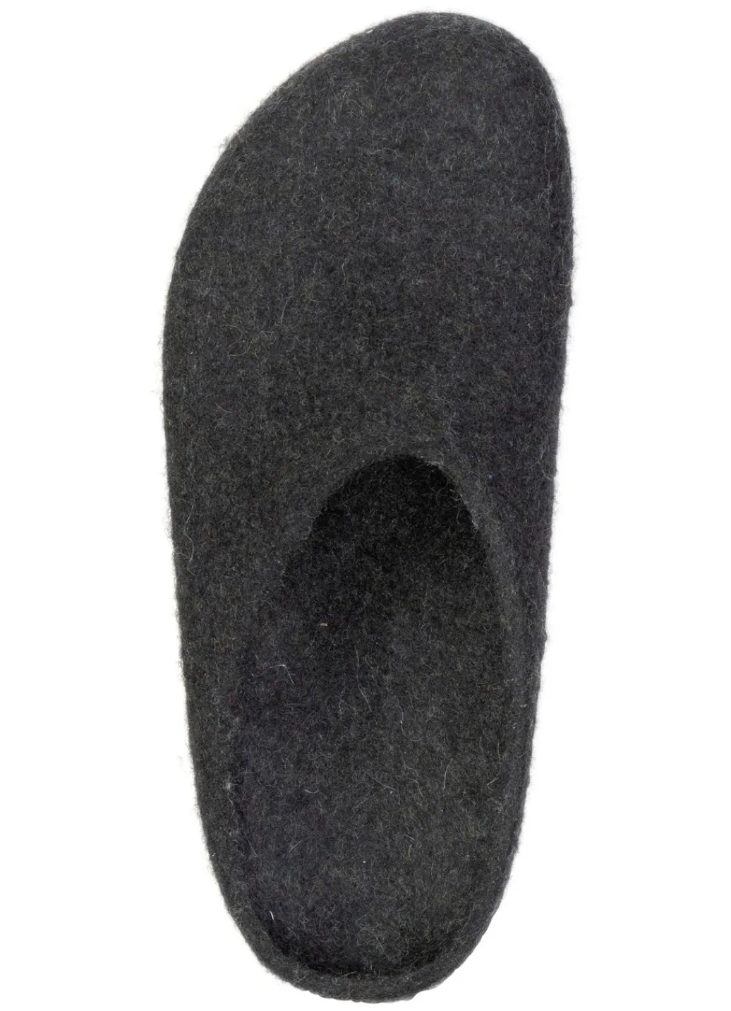 Schuhe|Damenschuhe>Edle Damen-Hausschuhe, Weite G, aus Schurwolle, nahtlos handgefilzt GRAFIT