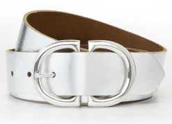 Accessoires>Eleganter Damen-Gürtel, 3,5 cm breit SILBER