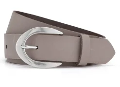 Accessoires>Eleganter Damen-Gürtel, aus Leder, 3 cm breit TAUPE