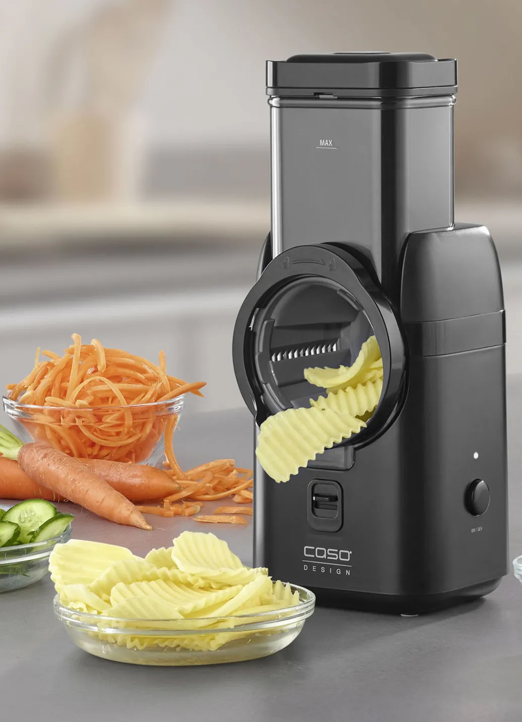 CASO Haushaltshelfer|Elektrische Küchengeräte>Elektrische Multireibe SCHWARZ