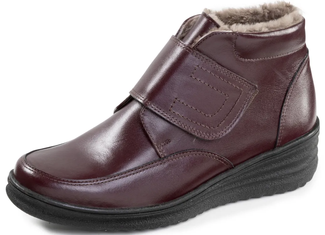 ELENA EDEN Damenschuhe|Schuhe>, gefütterte Damen-Boots, Winterschuhe, Weite H, mit Lammfell