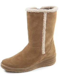 ELENA EDEN Damenschuhe|Schuhe>, gefütterte Damen-Stiefel, Winterschuhe, Weite H, mit Lammfell