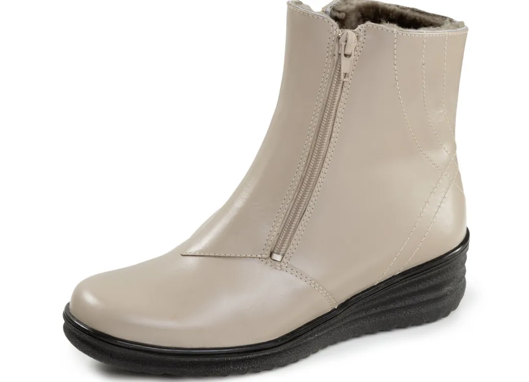 ELENA EDEN Damenschuhe|Schuhe>, gefütterte Damen-Stiefeletten, Winterschuhe, Weite H, mit Lammfell