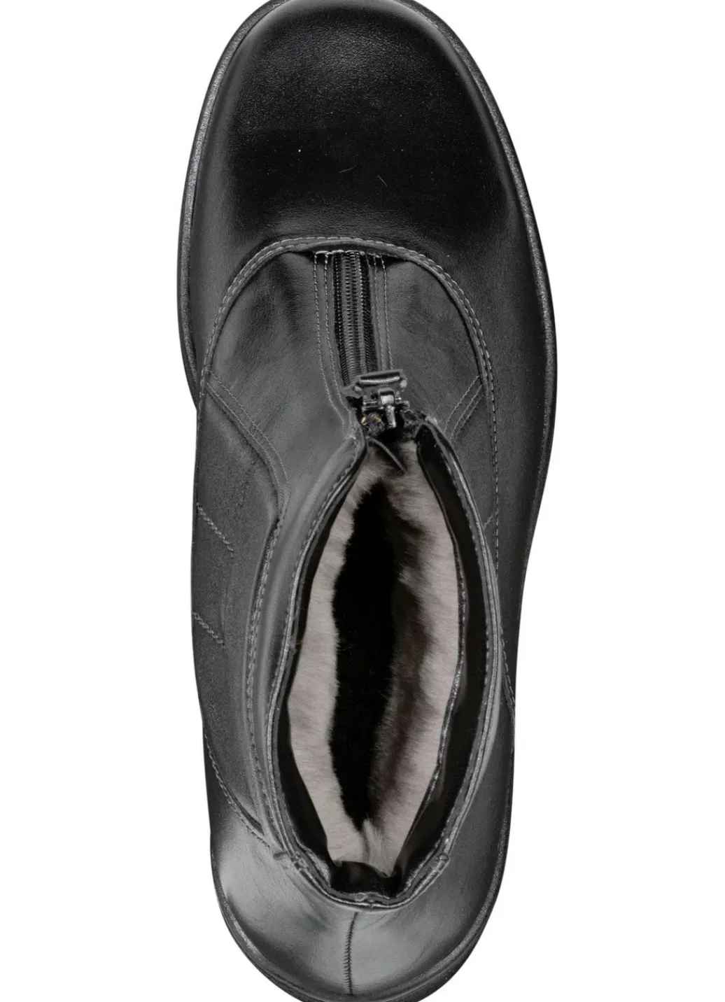 ELENA EDEN Damenschuhe|Schuhe>, gefütterte Damen-Stiefeletten, Winterschuhe, Weite H, mit Lammfell SCHWARZ