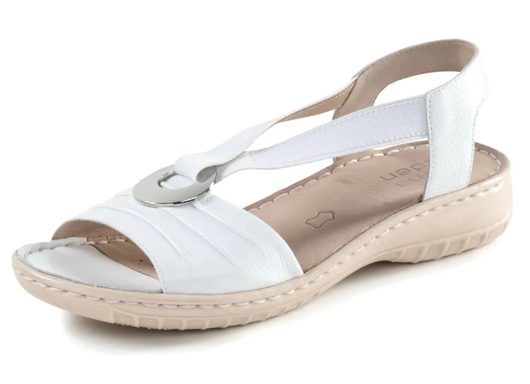 ELENA EDEN Damenschuhe|Schuhe>, leichte Damen-Sandalen, Weite H, mit Elastik-Bandage