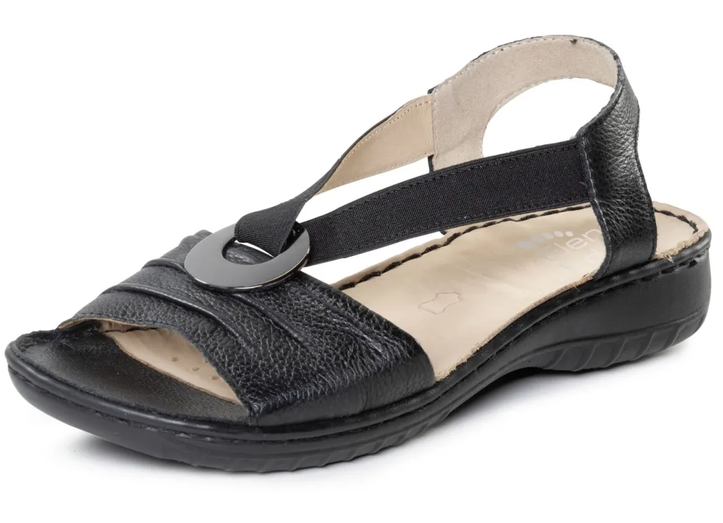 ELENA EDEN Damenschuhe|Schuhe>, leichte Damen-Sandalen, Weite H, mit Elastik-Bandage