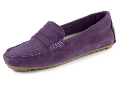ELENA EDEN Schuhe|Damenschuhe>Mokassin-Slipper aus geschmeidigem Rind-Veloursleder
