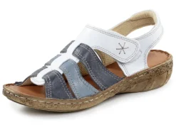 ELENA EDEN Schuhe|Damenschuhe>Sandale aus Nappaleder mit dezenter Knitter-Struktur