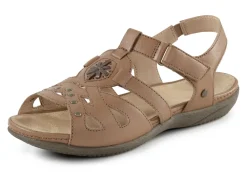 ELENA EDEN Schuhe|Damenschuhe>Sandale mit Ziernieten und Lederdurchzügen