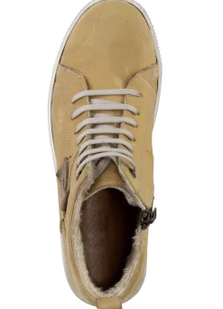 ELENA EDEN Damenschuhe|Schuhe></noscript>Schnür-Bootie aus Nubukleder, mit Leder-Applikation