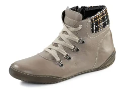 ELENA EDEN Schuhe|Damenschuhe>Schnür-Bootie mit gepolstertem Textil-Schaftrand