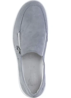 ELENA EDEN Schuhe|Damenschuhe></noscript>Slipper aus hochwertigem Veloursleder mit Zier-Perforation