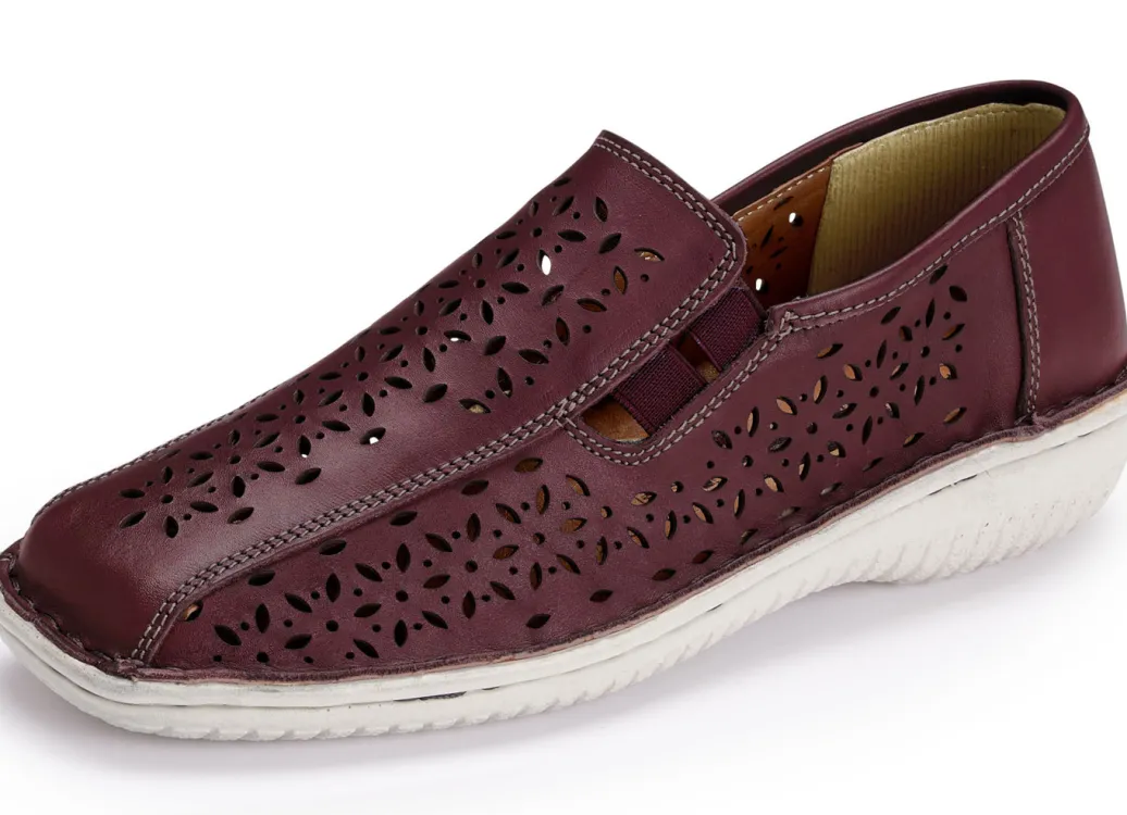 ELENA EDEN Schuhe|Damenschuhe>Slipper aus schattiertem Nappaleder