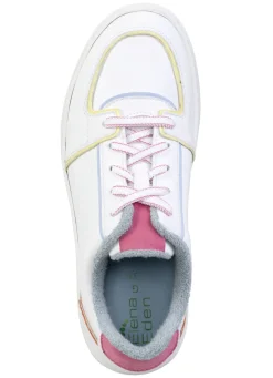 ELENA EDEN Schuhe|Damenschuhe></noscript>Sneaker aus Nappaleder WEISS-BUNT