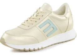 ELENA EDEN Schuhe|Damenschuhe>Sneaker aus schimmerndem Nappaleder CHAMPAGNER