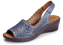 ELENA EDEN Damenschuhe|Schuhe>, sommerliche Damen-Sandaletten, Weite G, aus Leder